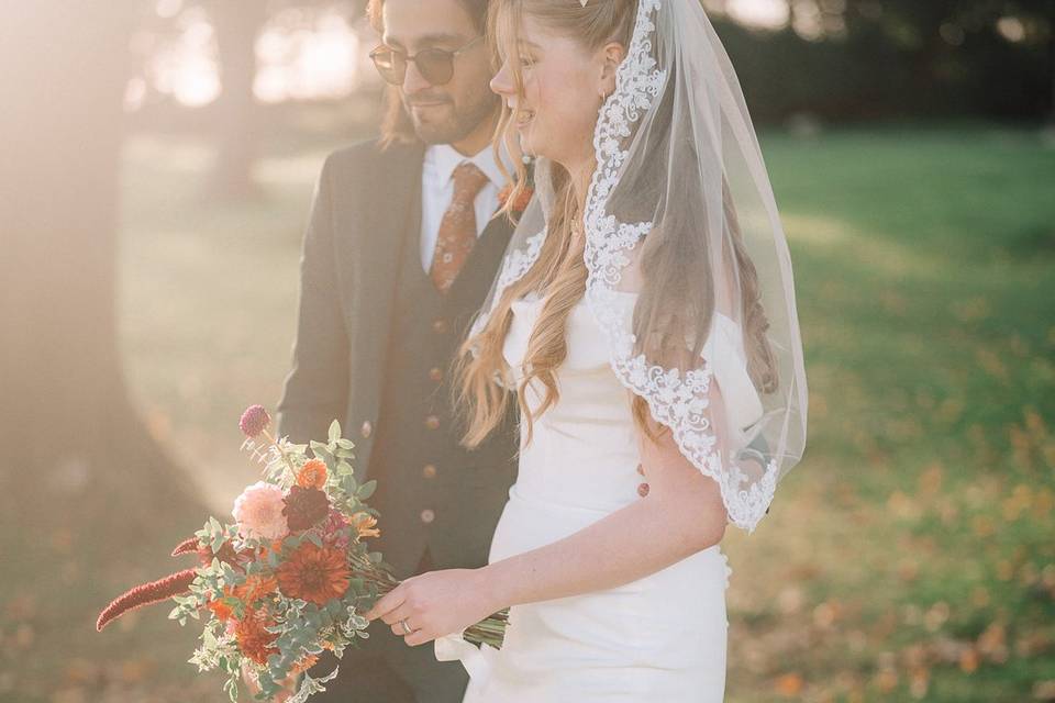 E & M wedding at Tredudwell
