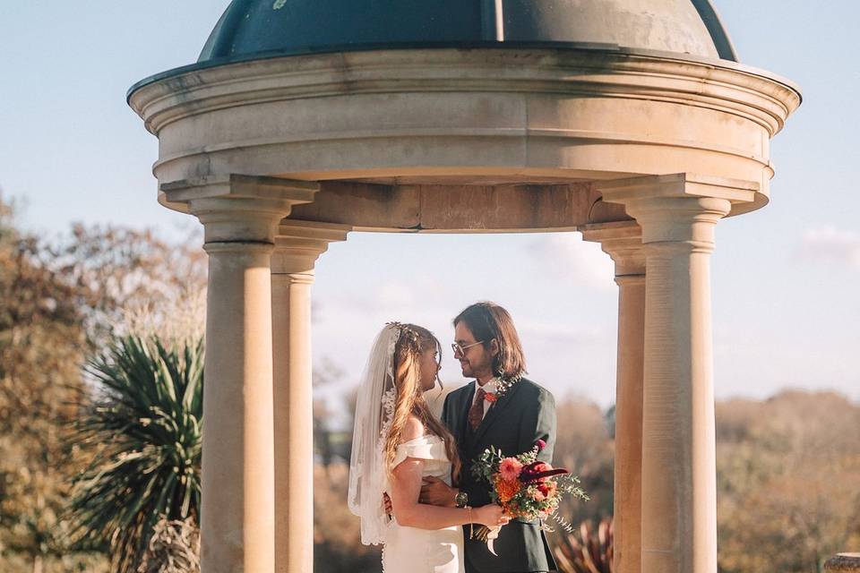 October wedding at Tredudwell