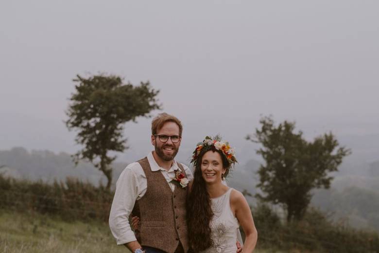 Outdoor festival wedding