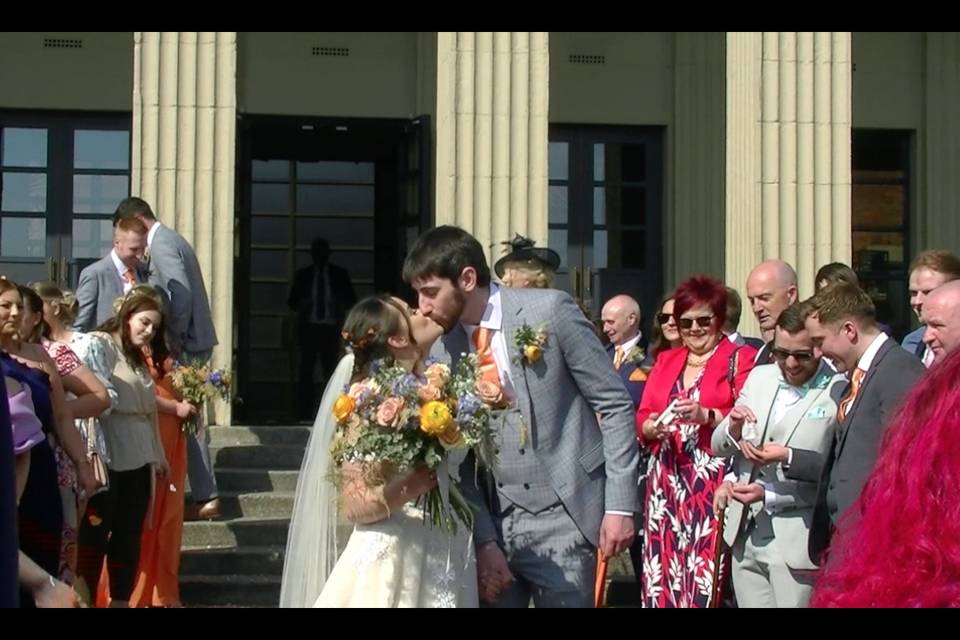 Wedding kiss