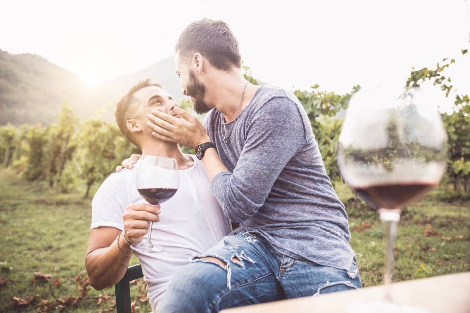 Wine Tasting Couple