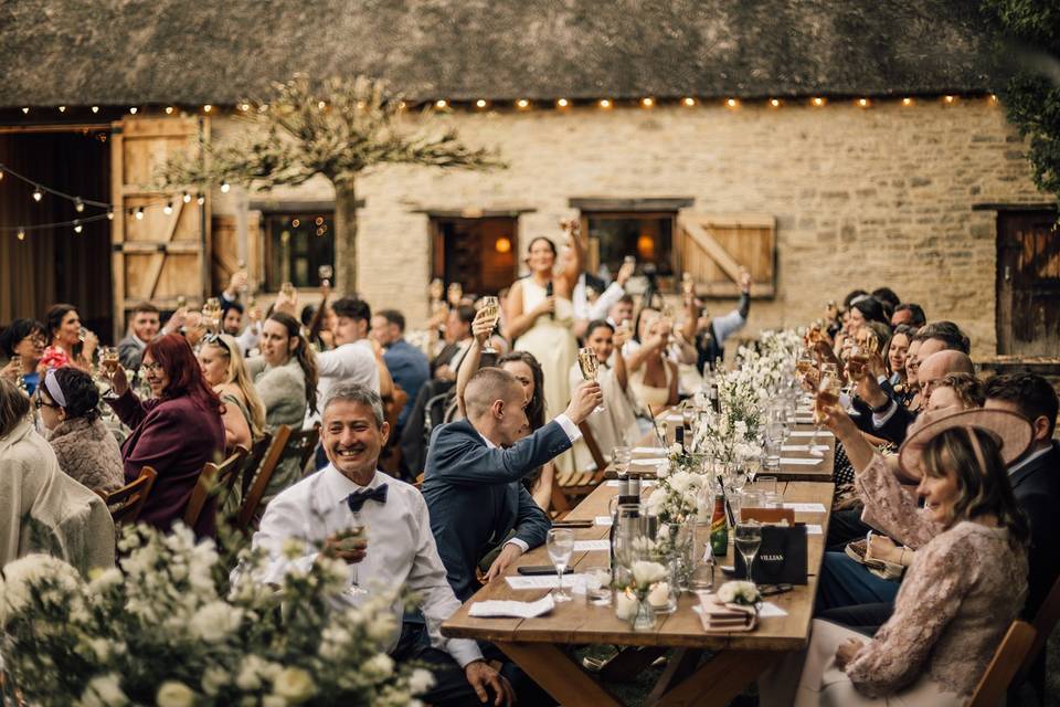 Outdoor Dining by the Barn