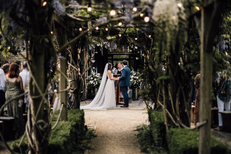 Outdoor Ceremony by Wisteria