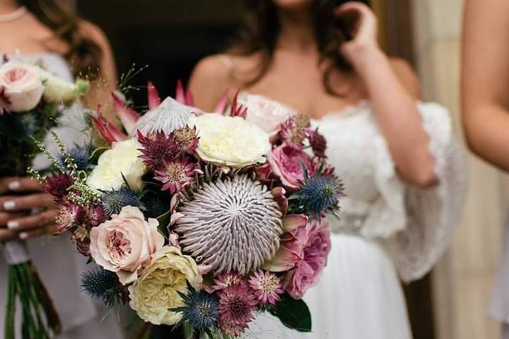 Protea bride bouquet