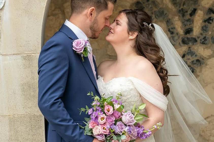 Lilac wedding bouquet