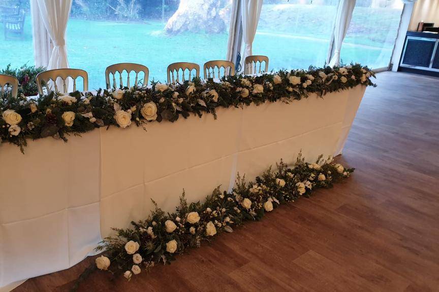 Winter wonderland top table