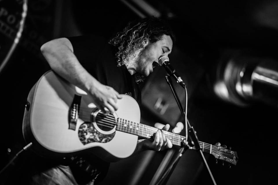 Acoustic guitar and singing