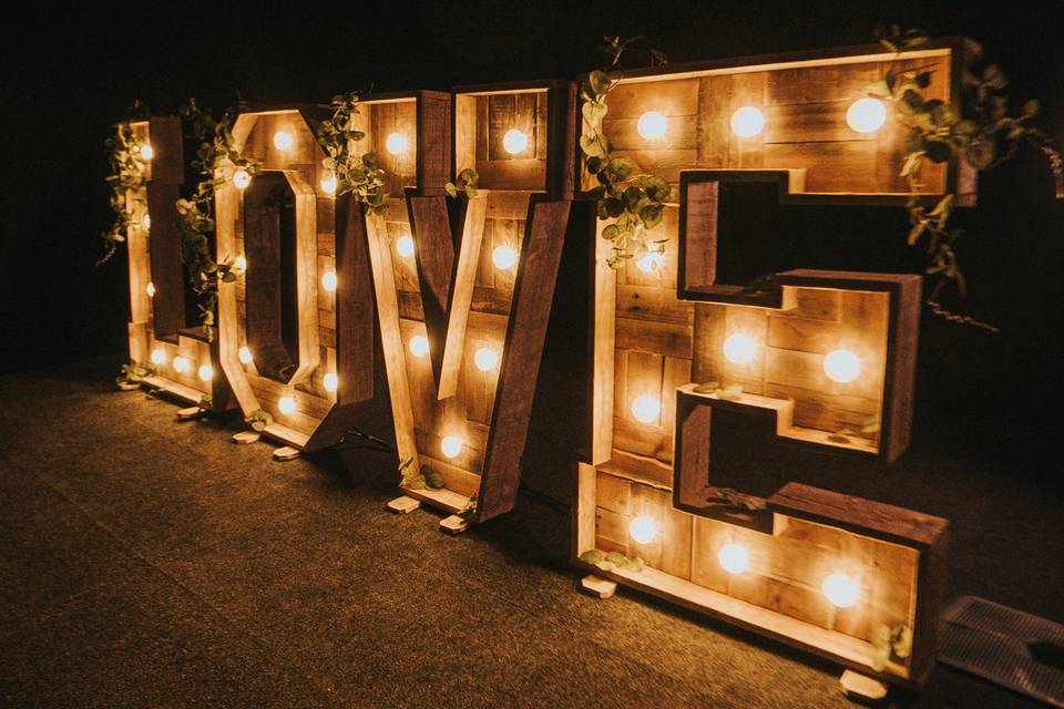 4ft Rustic Letters for Hire