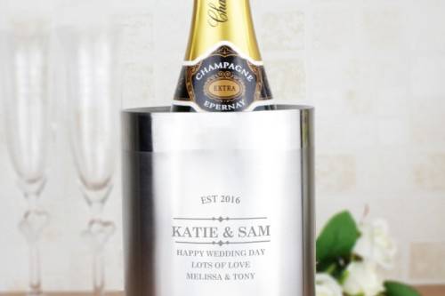 Engraved Wedding Wine Cooler