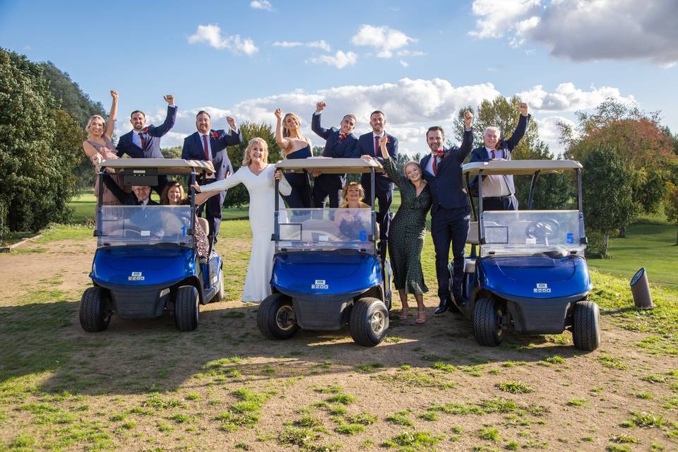 Golf club wedding