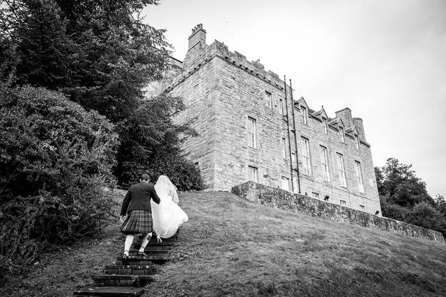 Walking to the building