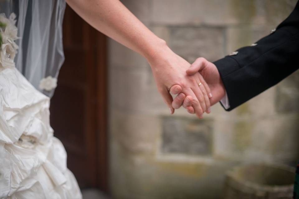 P & A Holding hands
