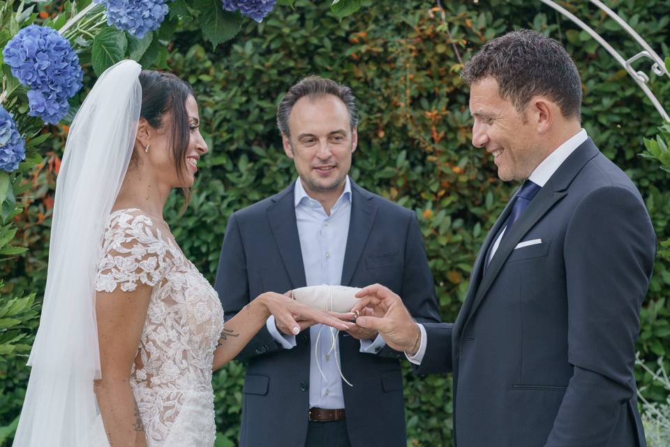 Tuscany wedding ceremony