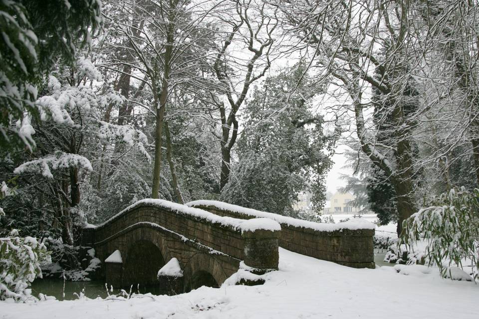 Snowy Kissing Bridge