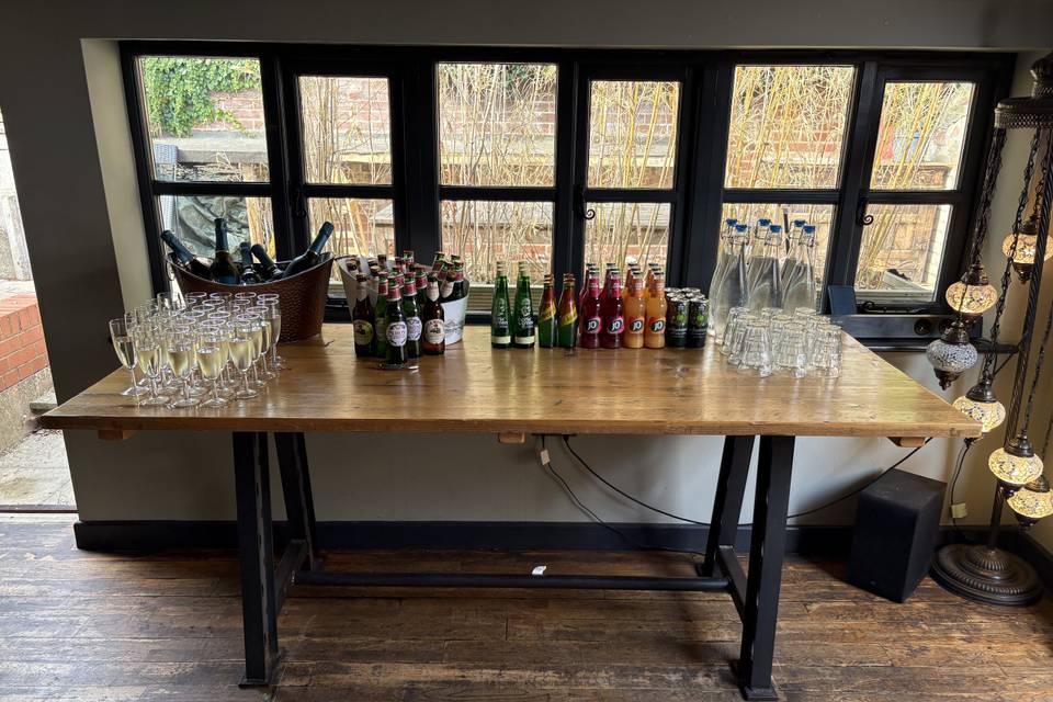 Drinks package available