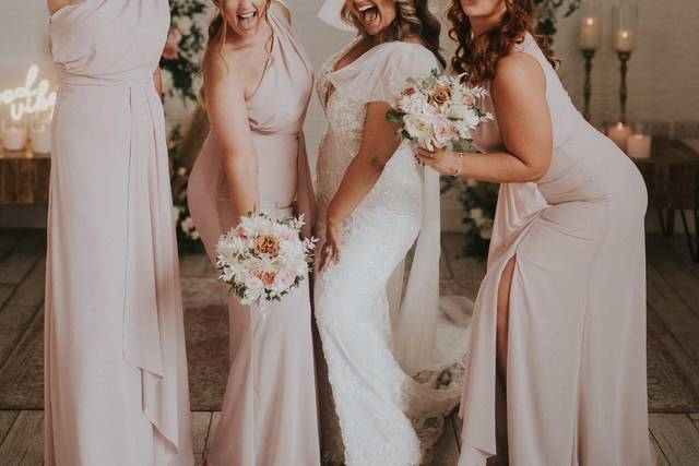 Bride and bridesmaids