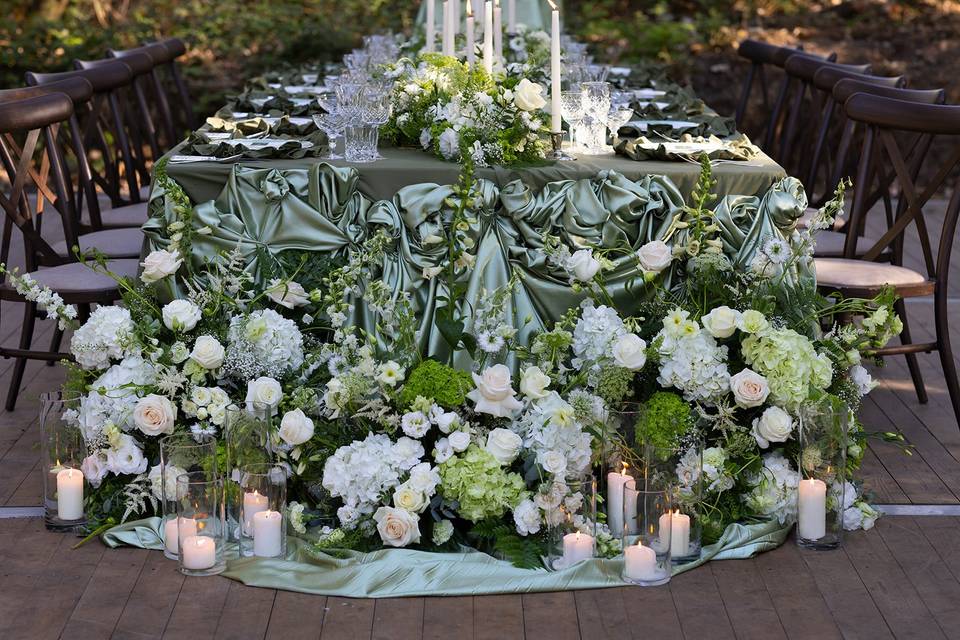 Table arrangements at Longton