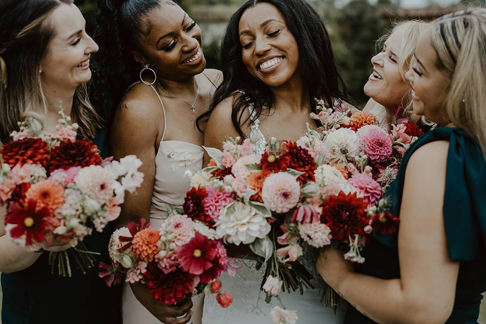 Bridesmais and Bridal Bouquets