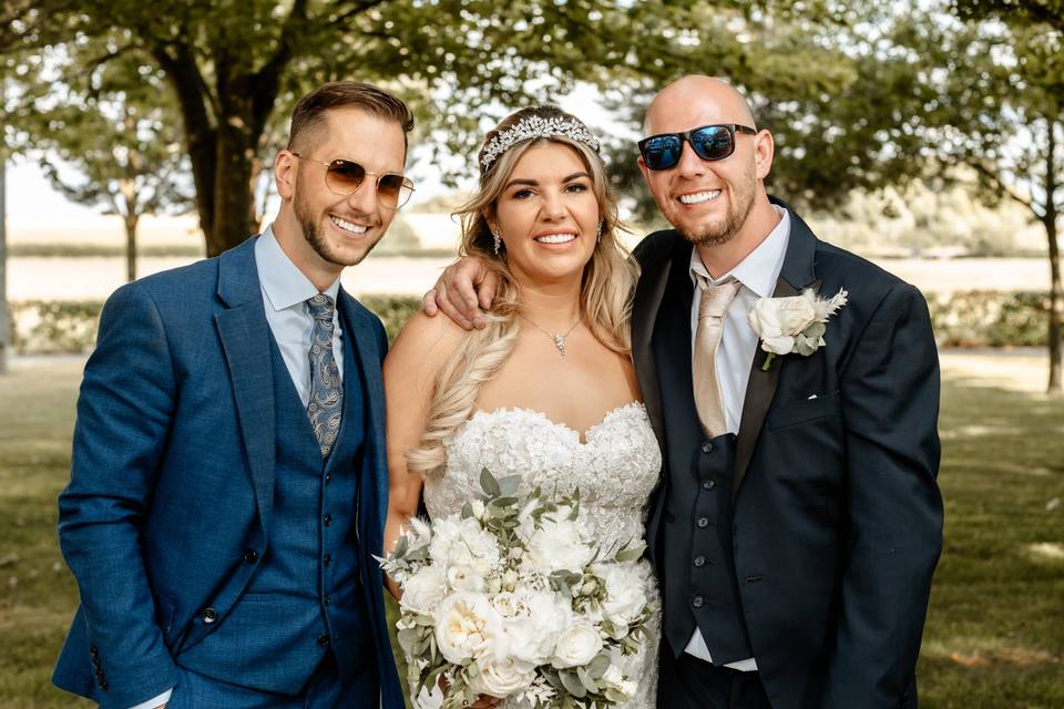 Burntwood bride n groom