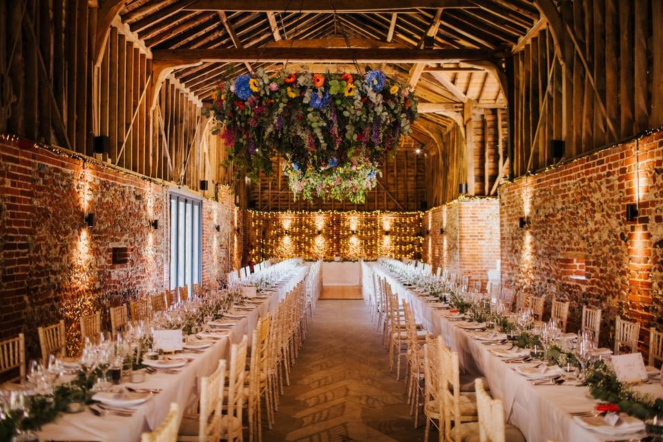 Colourful rustic wedding