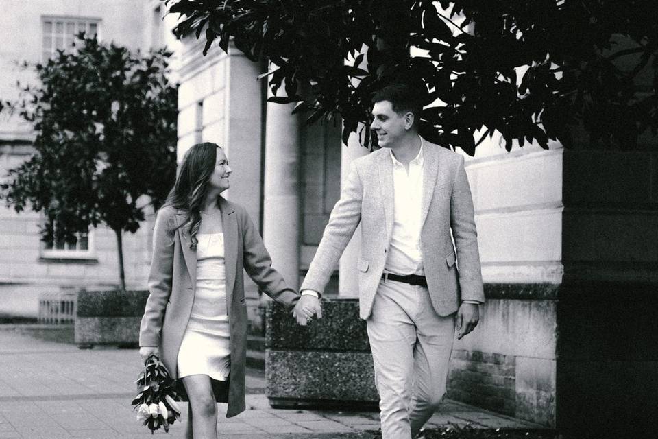 Wedding day celebration