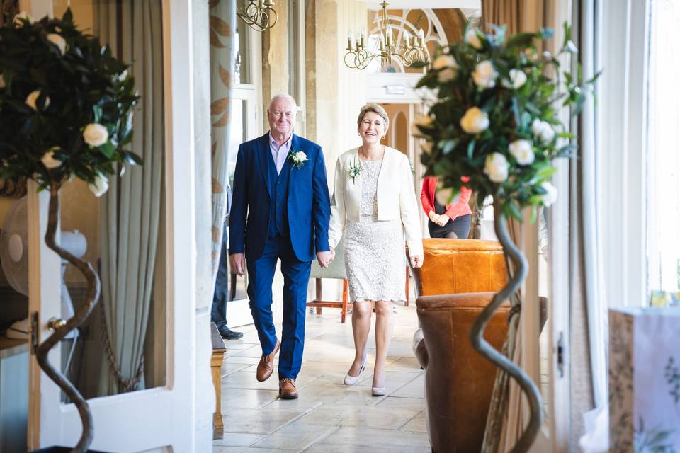 Wedding day celebration