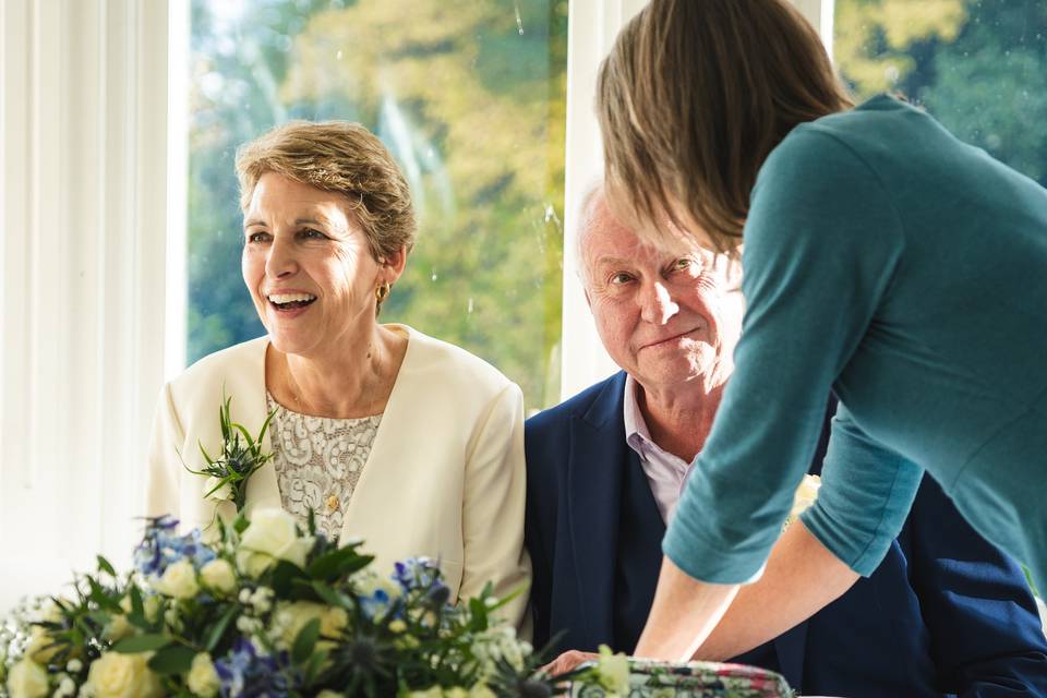 Wedding day celebration