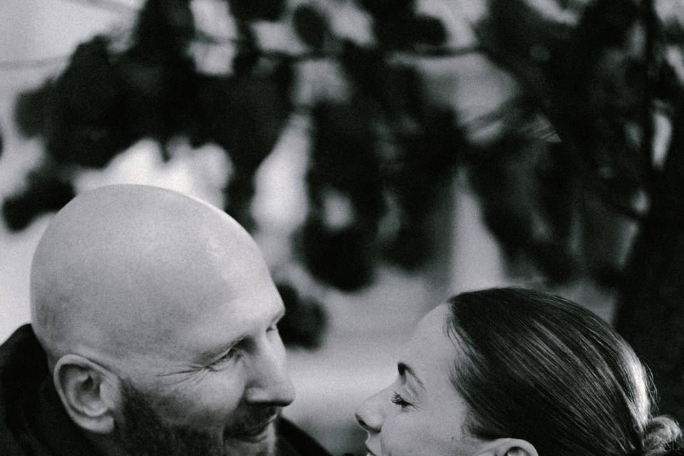 Romantic proposal moment