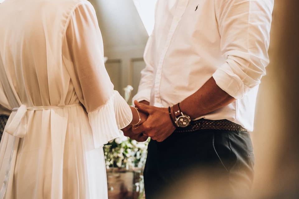 Wedding day celebration