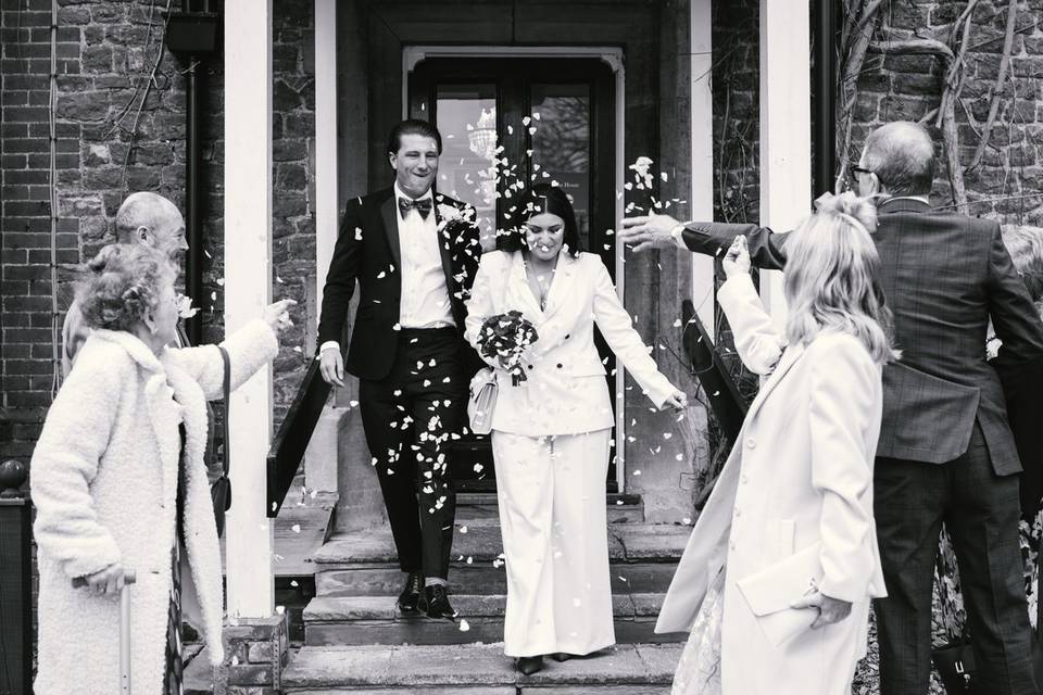 Wedding day celebration