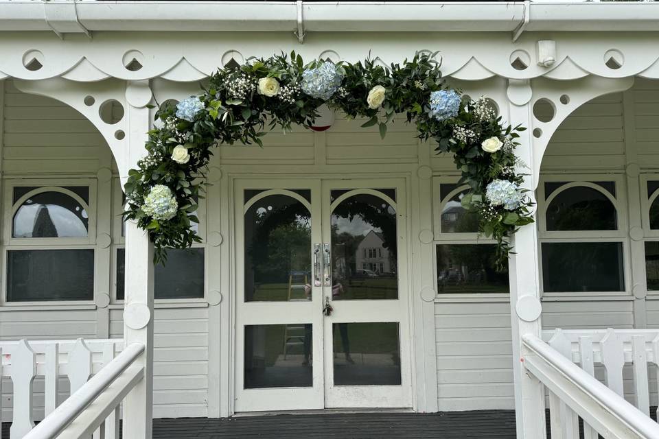 Hydrangea flower garland