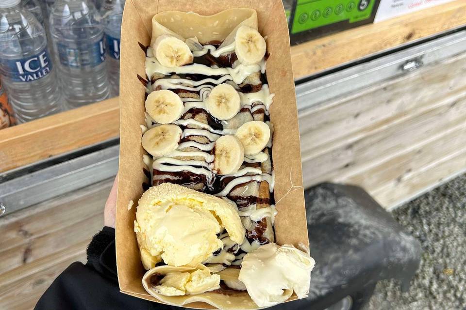 Banana and Nutella Crepe