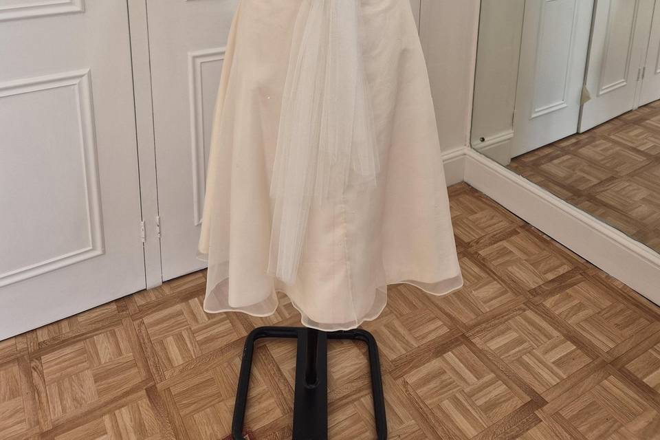 Nottingham Lace wrap and silk