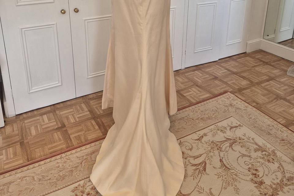 Elegant Zibeline silk two piec