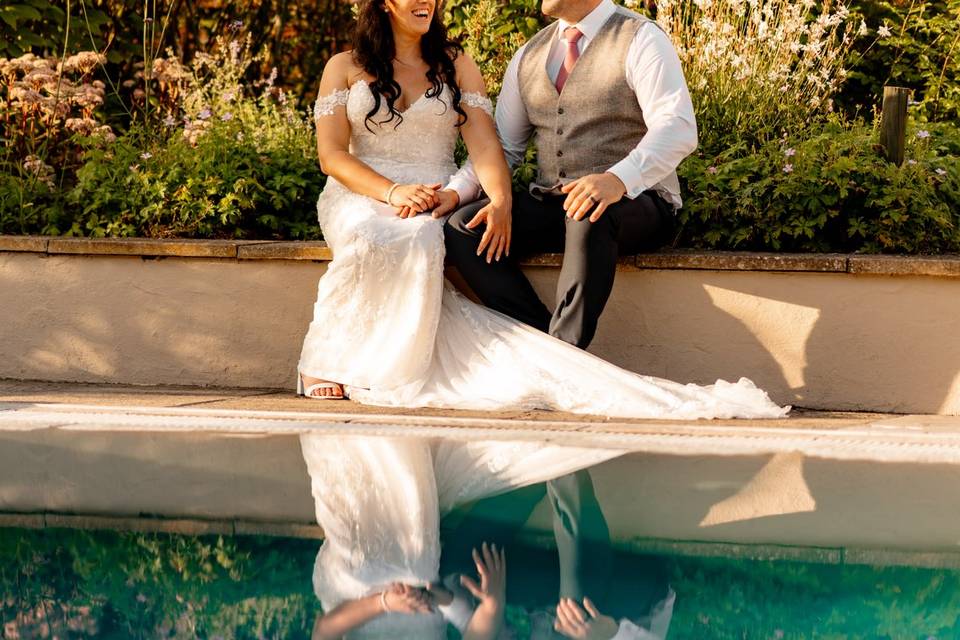 Couple Pool Shot