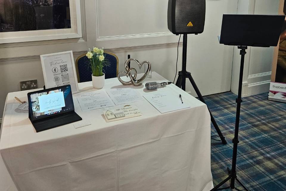 Wedding Fayre sound  setup