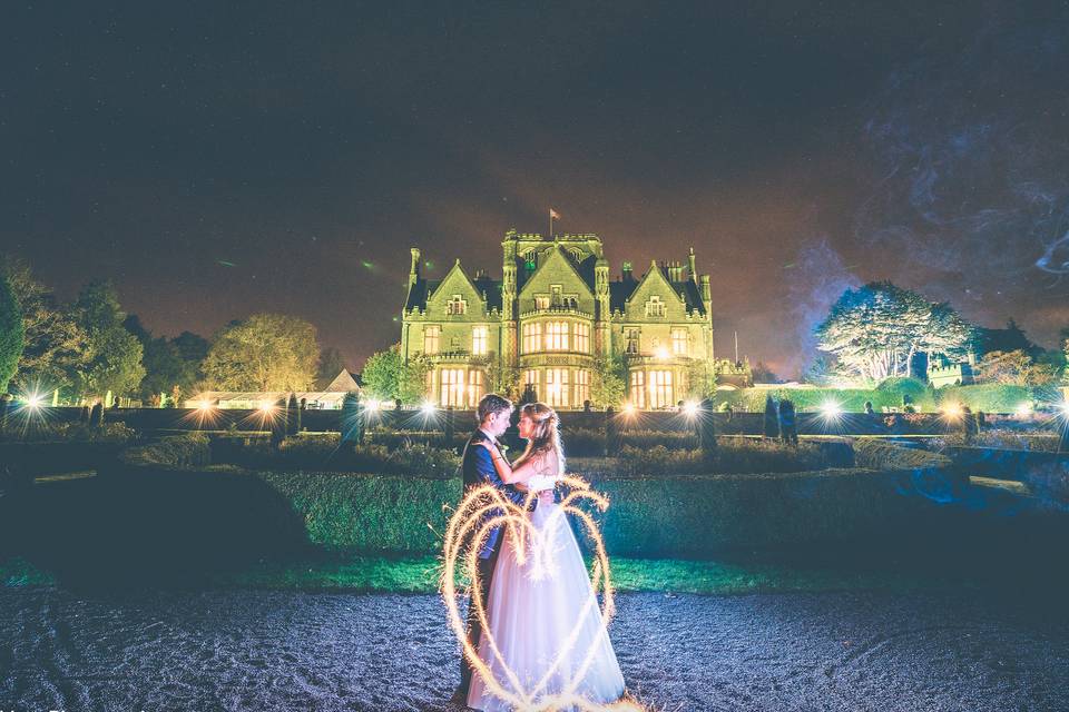 Married in front of castle