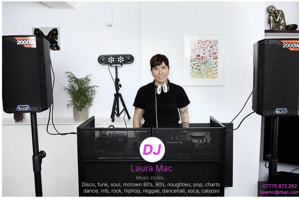 DJ Laura Mac Flyer