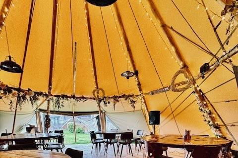 Small tipi blank canvas