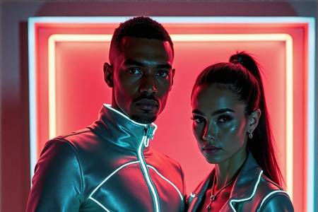 Cyber-punk couple