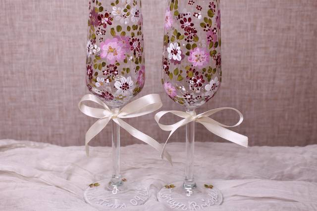 Customised Champagne Flutes