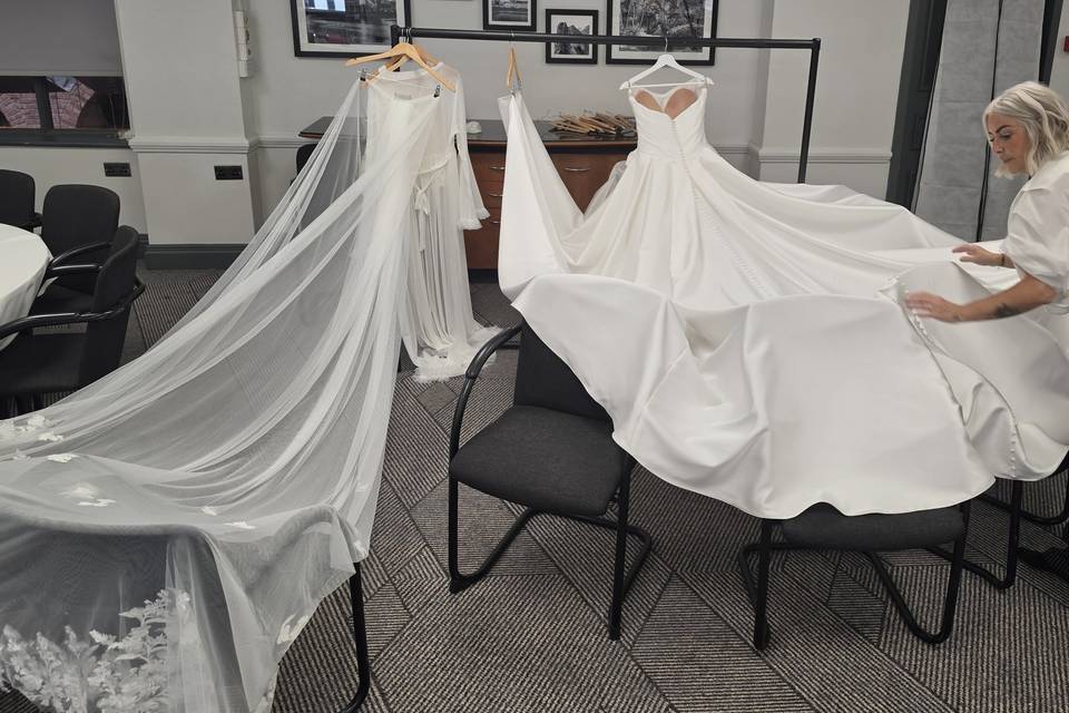 Steaming your dress