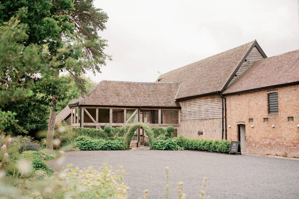 Willow Arch and Front of Barns