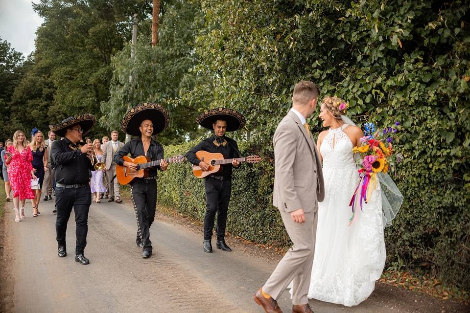 Mariachi wedding, essex