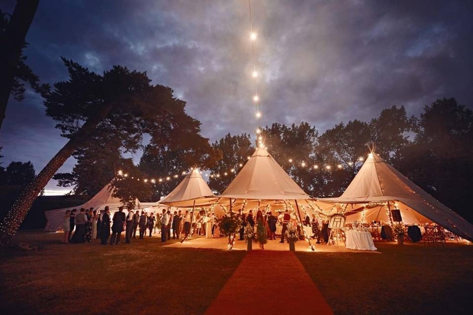 Tipi wedding Barnston