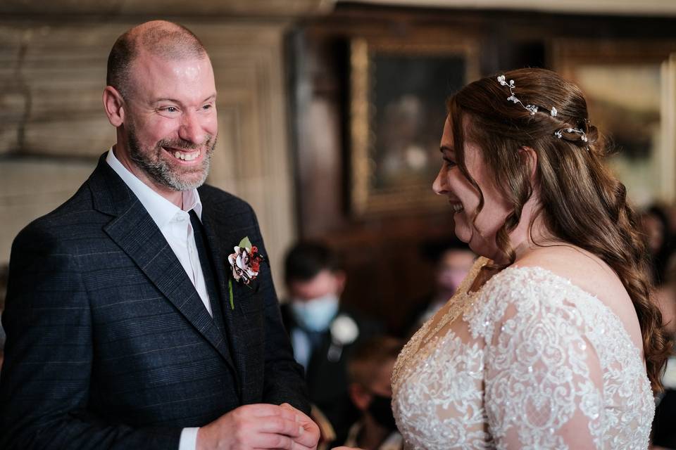 At the altar