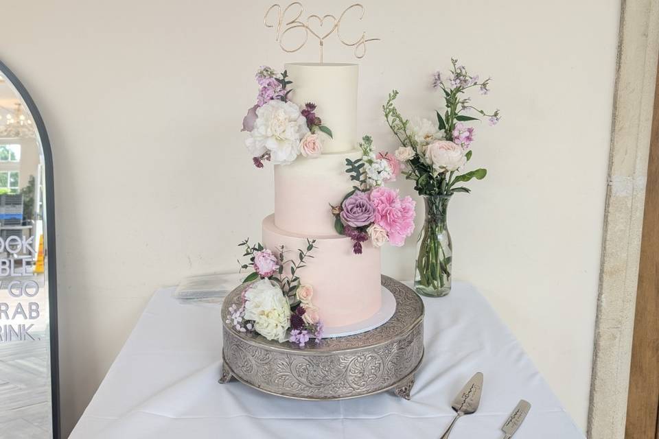 Blush pink ombre