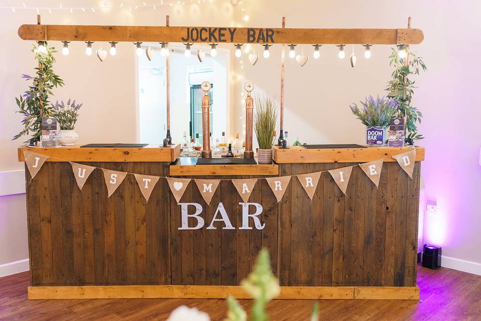 Wedding set up - external bar