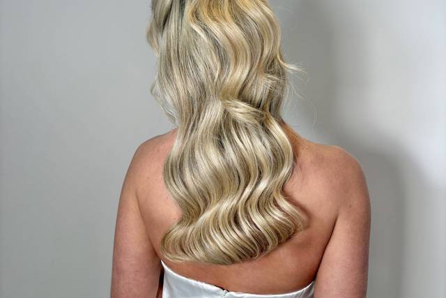 Modern half up & down