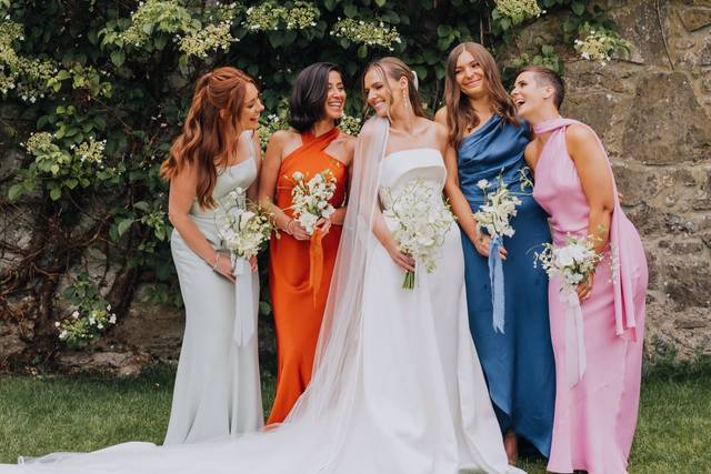 Bride & her Bridesmaids